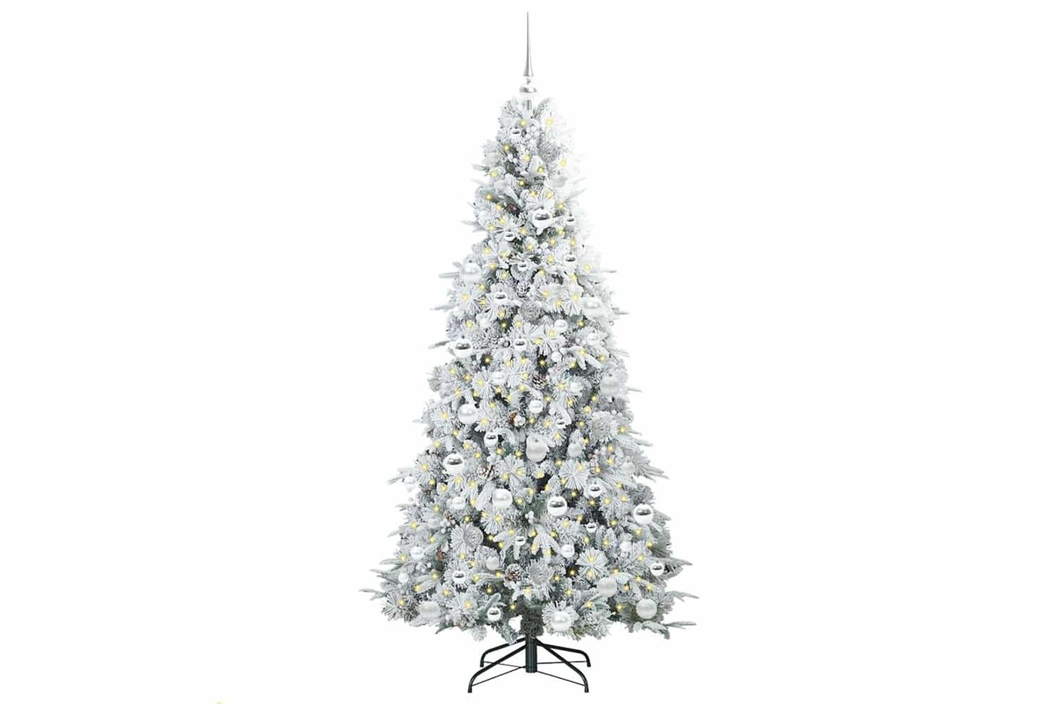Vidaxl Artificial Hinged Christmas Tree Green 180 Cm Pe And Pvc-3