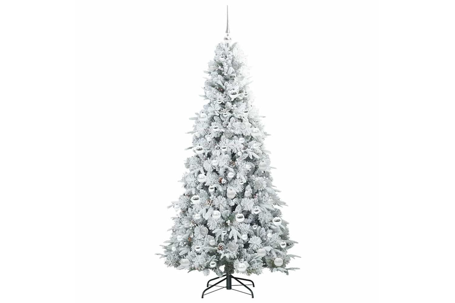 Vidaxl Artificial Hinged Christmas Tree Green 180 Cm Pe And Pvc-4