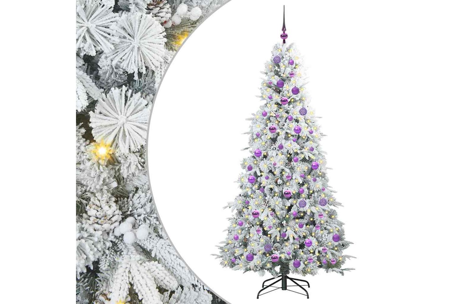 Vidaxl Artificial Hinged Christmas Tree Green 180 Cm Pe And Pvc-2