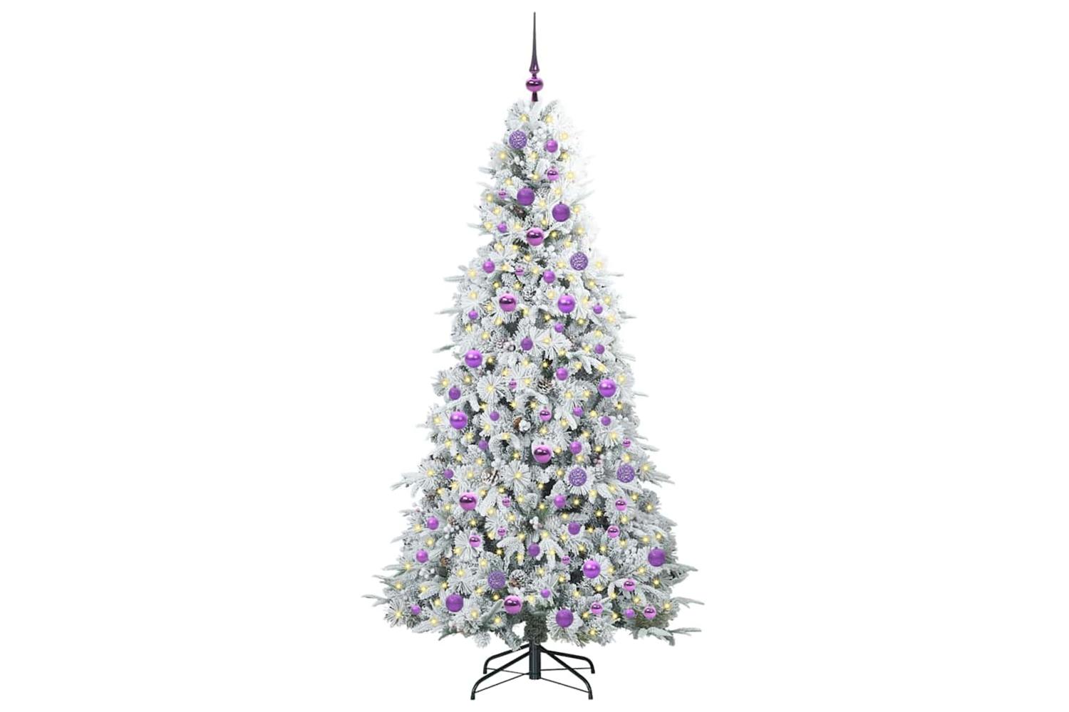 Vidaxl Artificial Hinged Christmas Tree Green 180 Cm Pe And Pvc-3