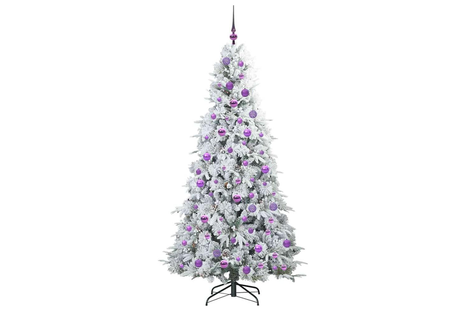 Vidaxl Artificial Hinged Christmas Tree Green 180 Cm Pe And Pvc-4