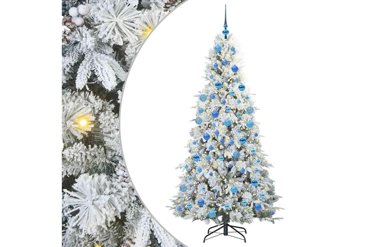 Vidaxl Artificial Hinged Christmas Tree Green 180 Cm Pe And Pvc-2
