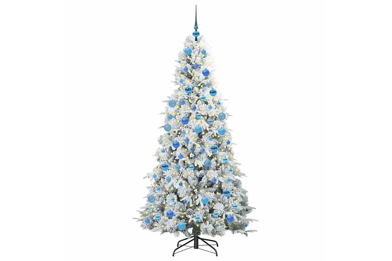 Vidaxl Artificial Hinged Christmas Tree Green 180 Cm Pe And Pvc-3