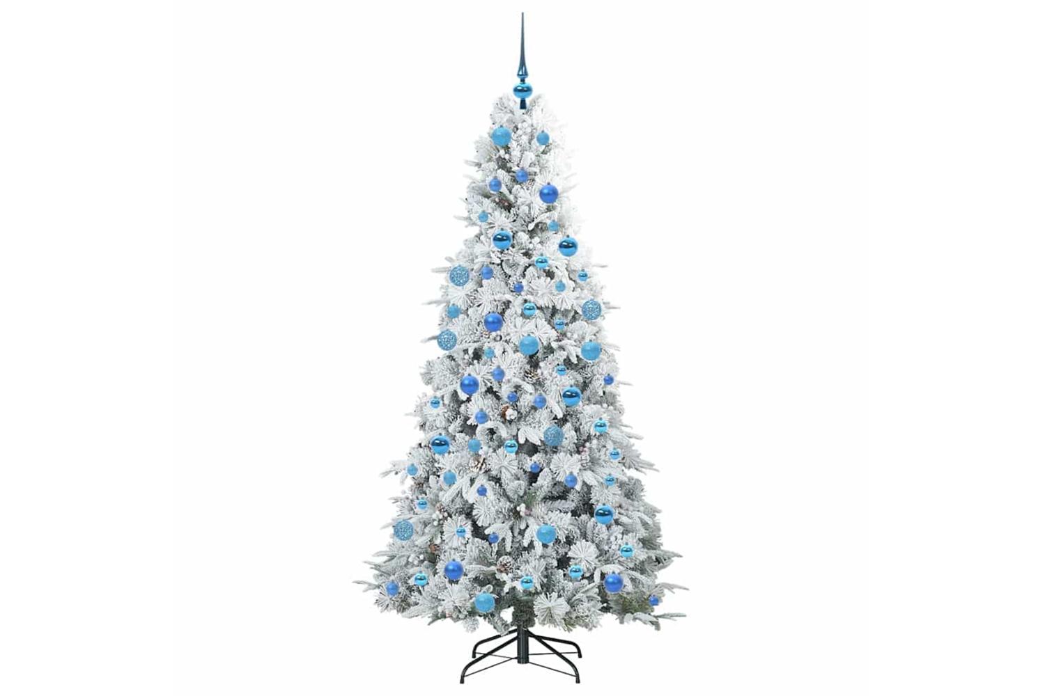 Vidaxl Artificial Hinged Christmas Tree Green 180 Cm Pe And Pvc-4