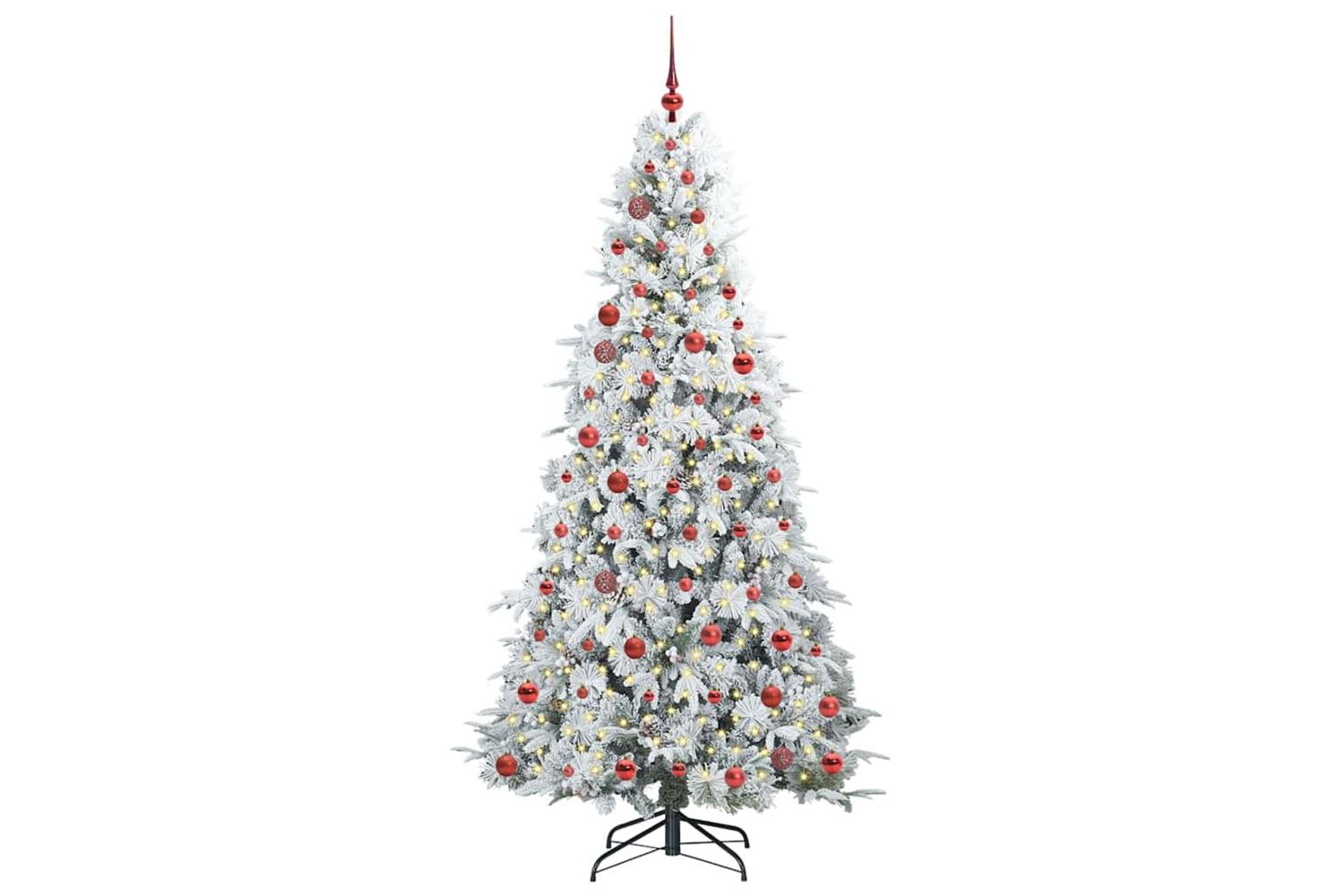 Vidaxl Artificial Hinged Christmas Tree Green 210 Cm Pe And Pvc-3