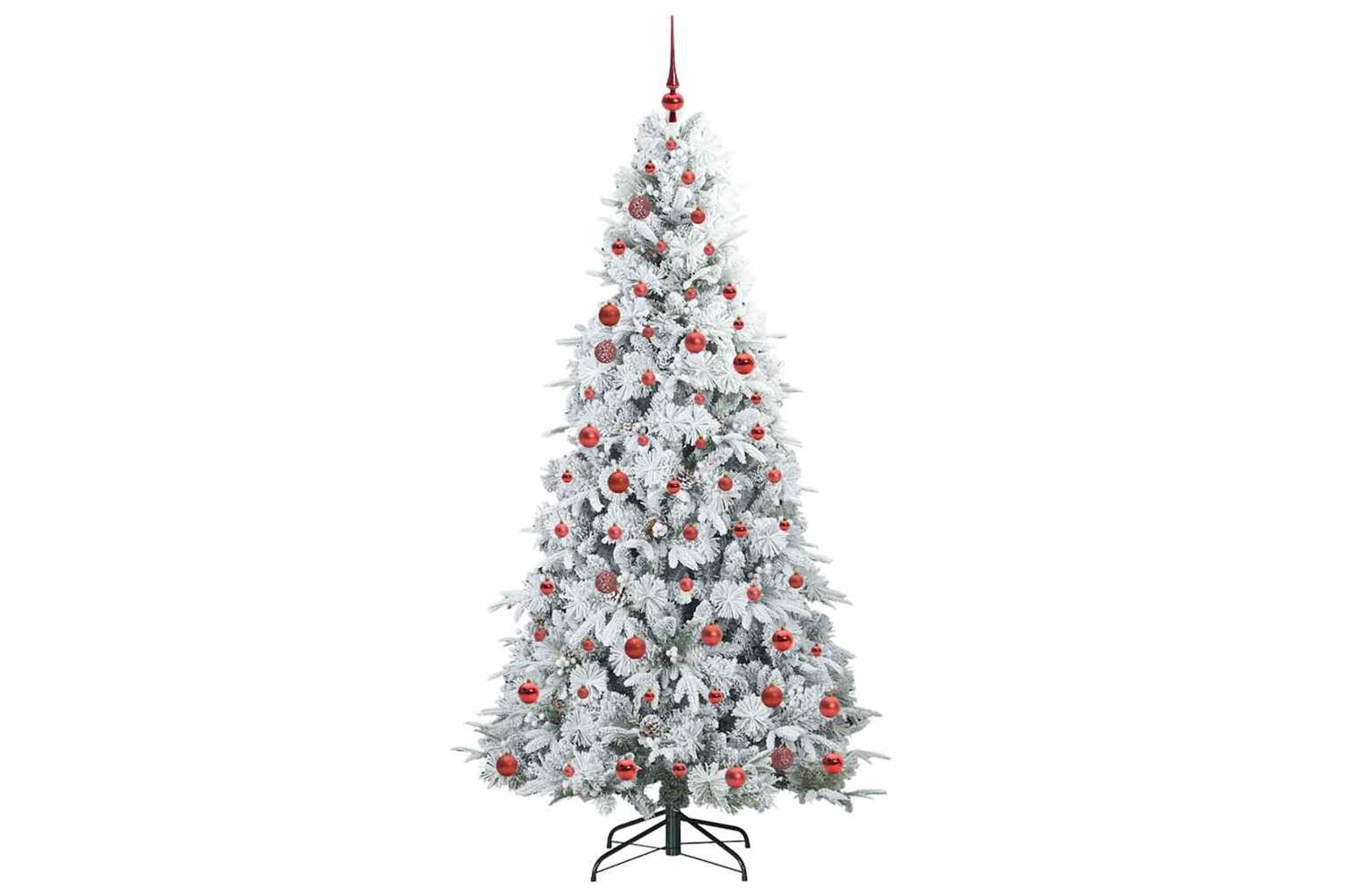 Vidaxl Artificial Hinged Christmas Tree Green 210 Cm Pe And Pvc-4