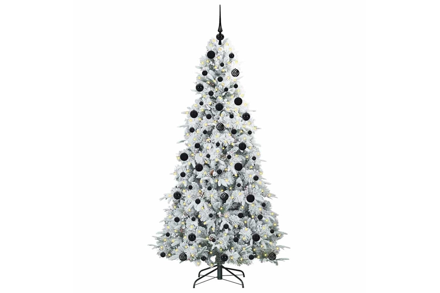 Vidaxl Artificial Hinged Christmas Tree Green 210 Cm Pe And Pvc-3