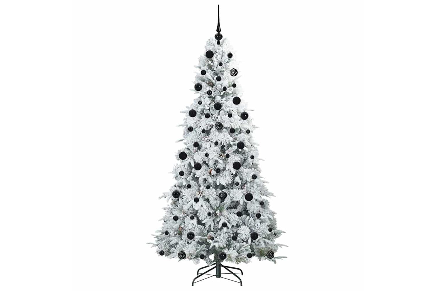 Vidaxl Artificial Hinged Christmas Tree Green 210 Cm Pe And Pvc-4