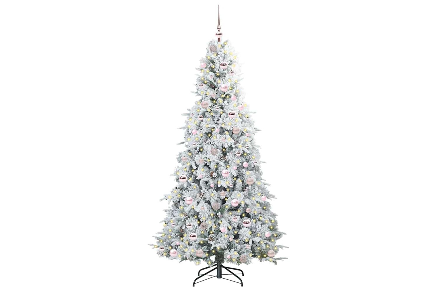 Vidaxl Artificial Hinged Christmas Tree Green 210 Cm Pe And Pvc-3
