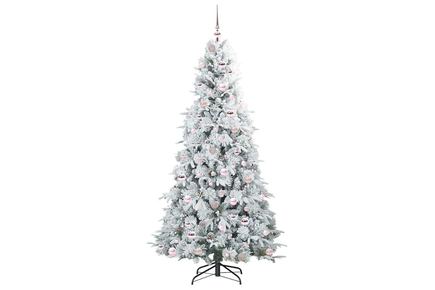 Vidaxl Artificial Hinged Christmas Tree Green 210 Cm Pe And Pvc-4