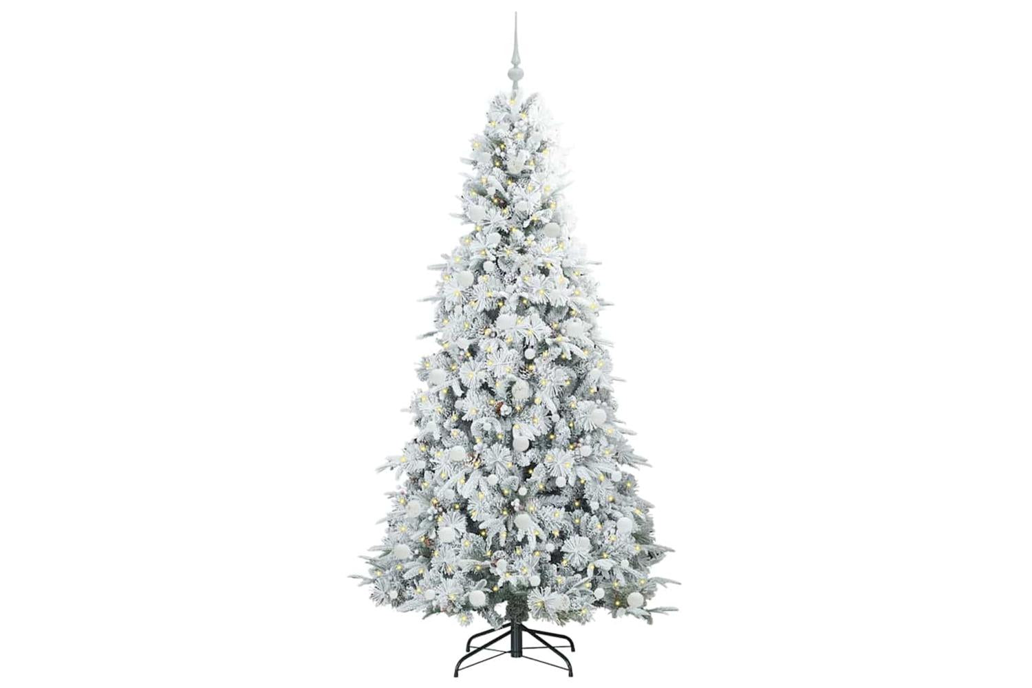 Vidaxl Artificial Hinged Christmas Tree Green 210 Cm Pe And Pvc-3