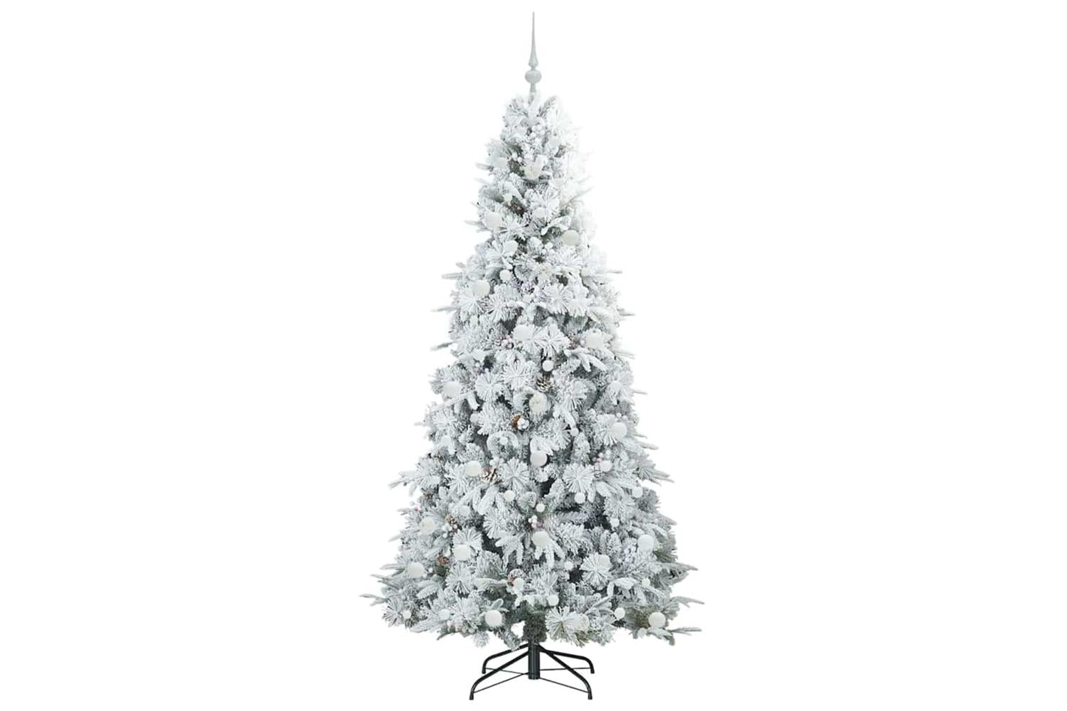 Vidaxl Artificial Hinged Christmas Tree Green 210 Cm Pe And Pvc-4