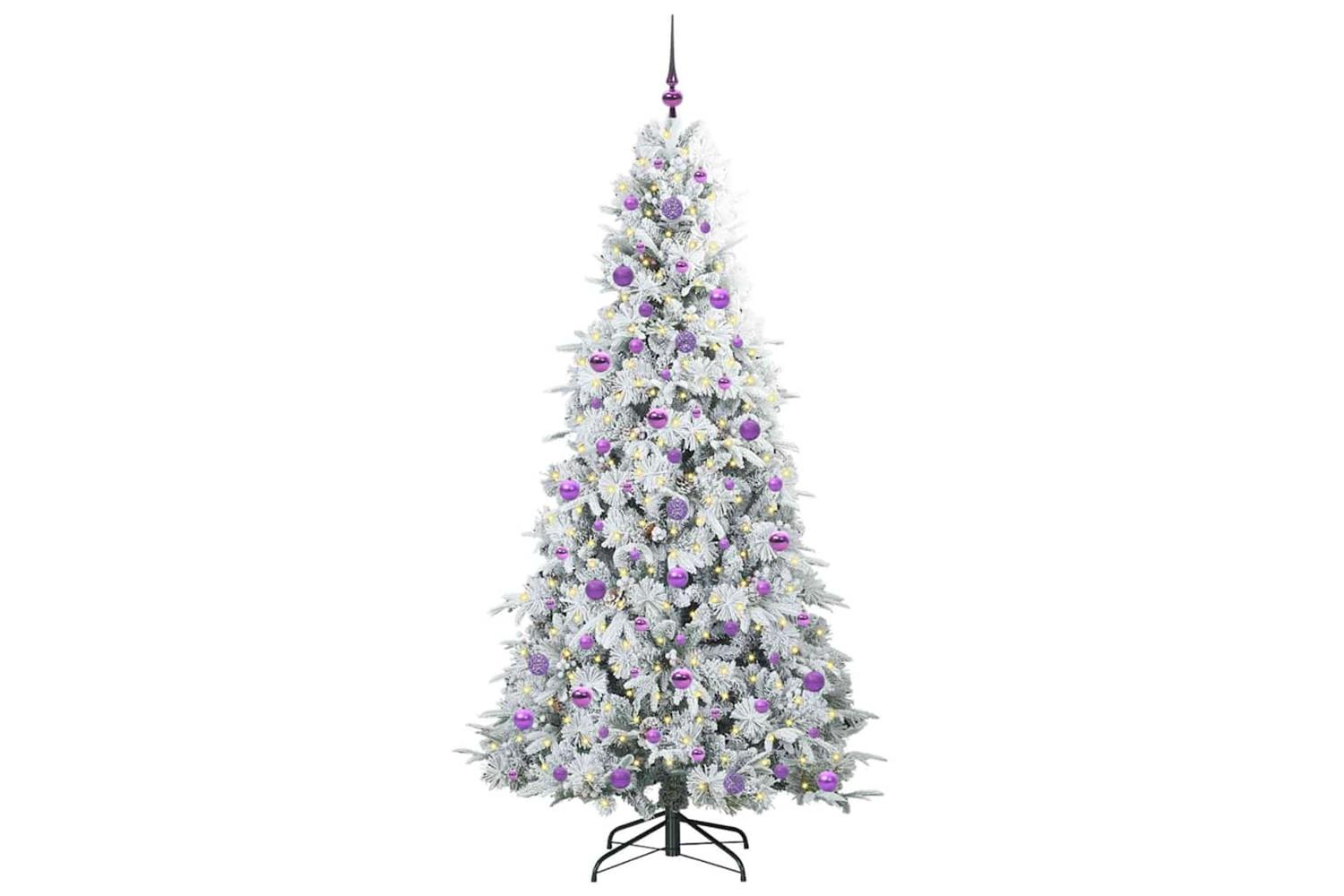 Vidaxl Artificial Hinged Christmas Tree Green 210 Cm Pe And Pvc-3