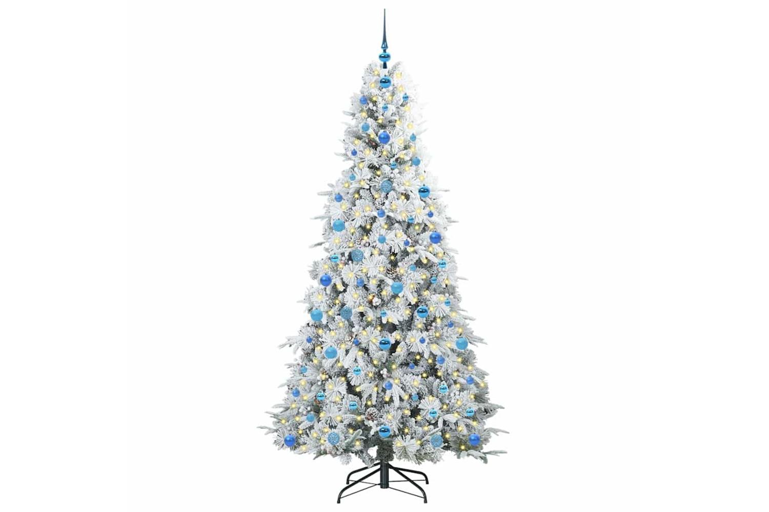 Vidaxl Artificial Hinged Christmas Tree Green 210 Cm Pe And Pvc-3