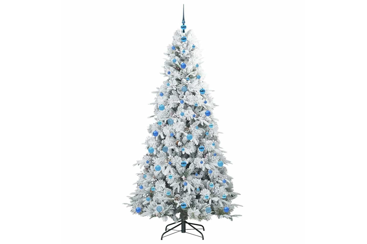 Vidaxl Artificial Hinged Christmas Tree Green 210 Cm Pe And Pvc-4