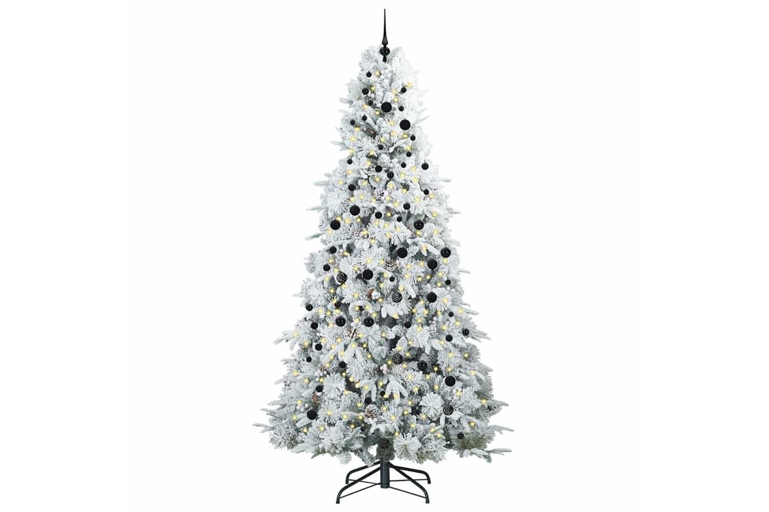 Vidaxl Artificial Hinged Christmas Tree Green 240 Cm Pe And Pvc-3