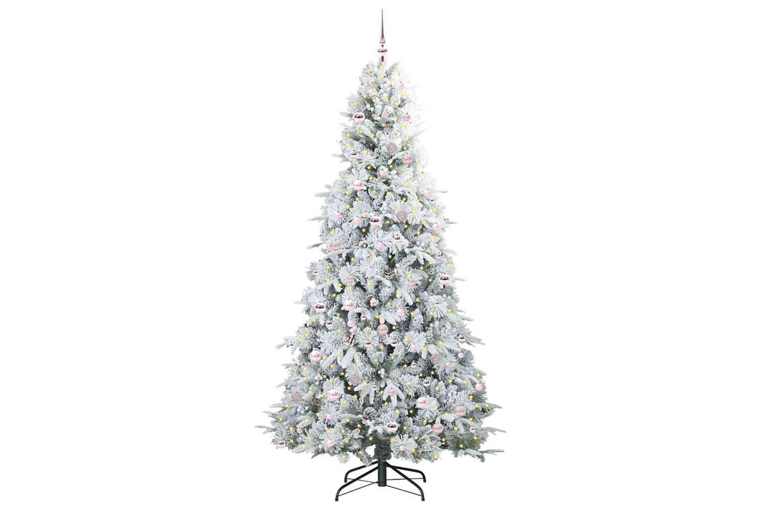 Vidaxl Artificial Hinged Christmas Tree Green 240 Cm Pe And Pvc-3