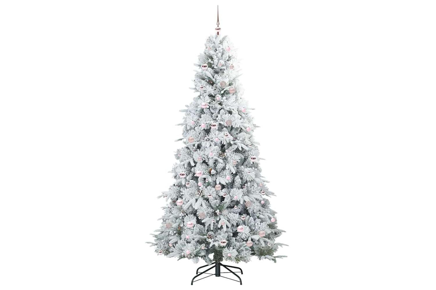 Vidaxl Artificial Hinged Christmas Tree Green 240 Cm Pe And Pvc-4