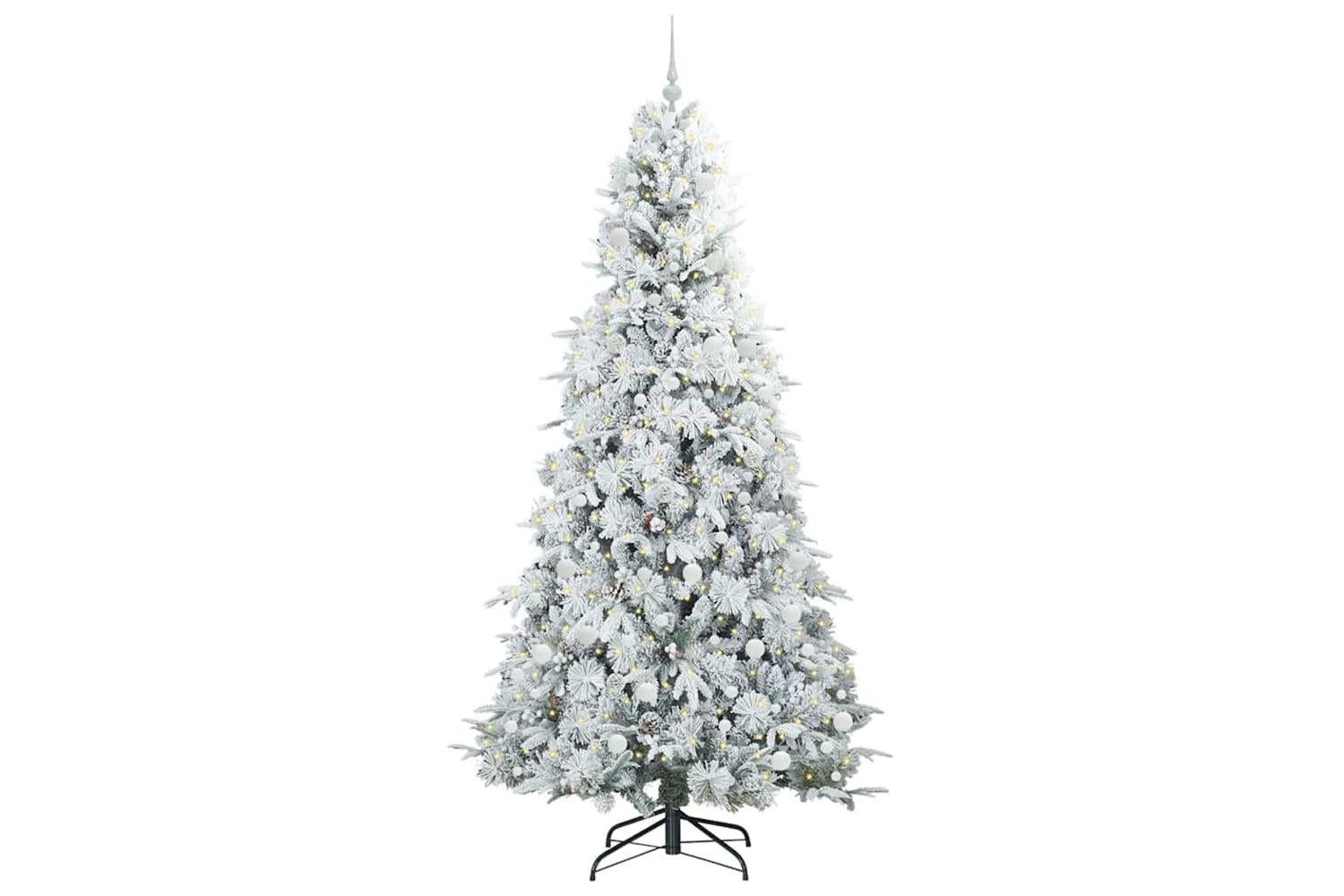 Vidaxl Artificial Hinged Christmas Tree Green 240 Cm Pe And Pvc-3