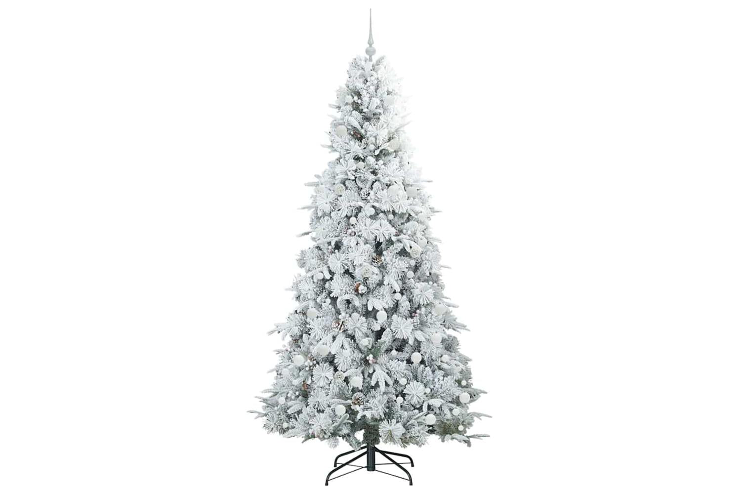 Vidaxl Artificial Hinged Christmas Tree Green 240 Cm Pe And Pvc-4