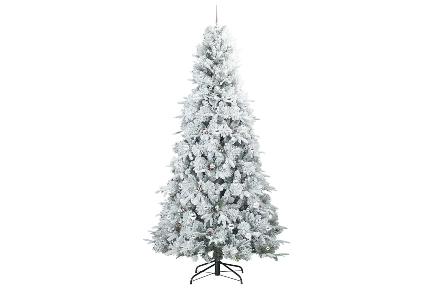 Vidaxl Artificial Hinged Christmas Tree Green 240 Cm Pe And Pvc-4