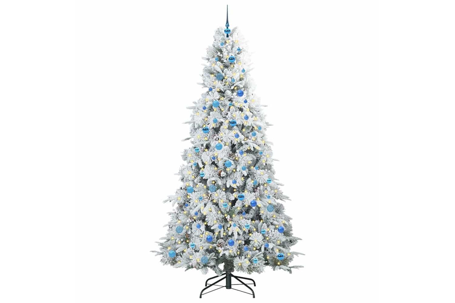 Vidaxl Artificial Hinged Christmas Tree Green 240 Cm Pe And Pvc-3