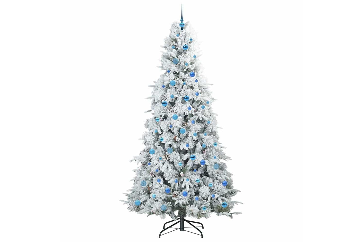 Vidaxl Artificial Hinged Christmas Tree Green 240 Cm Pe And Pvc-4