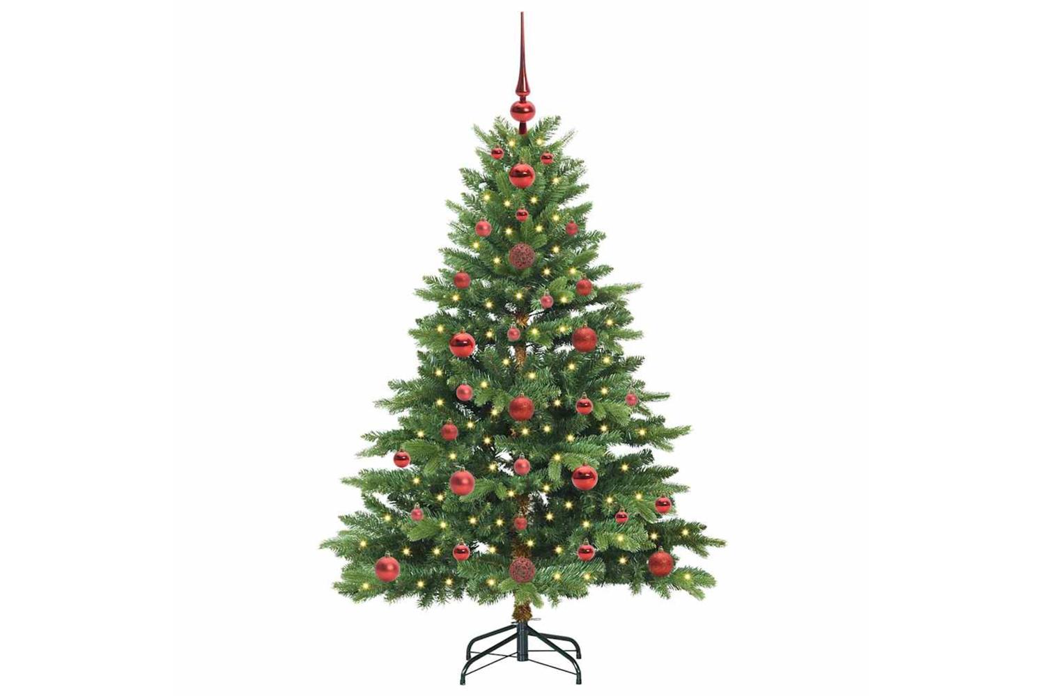 Vidaxl Artificial Christmas Tree With 150 Leds Green 120 Cm Pe And Pvc-3
