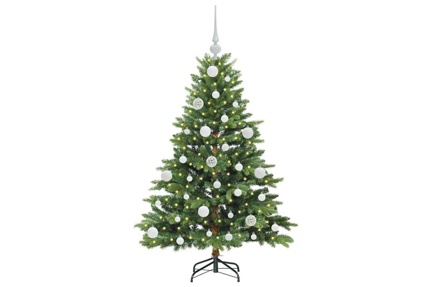 Vidaxl Artificial Christmas Tree With 150 Leds Green 120 Cm Pe And Pvc-3