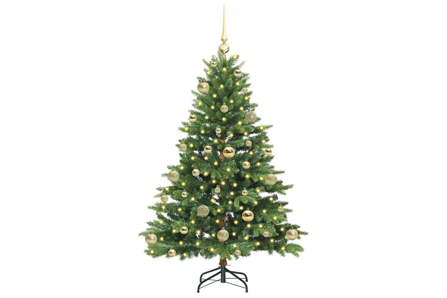 Vidaxl Artificial Christmas Tree With 150 Leds Green 120 Cm Pe And Pvc-3