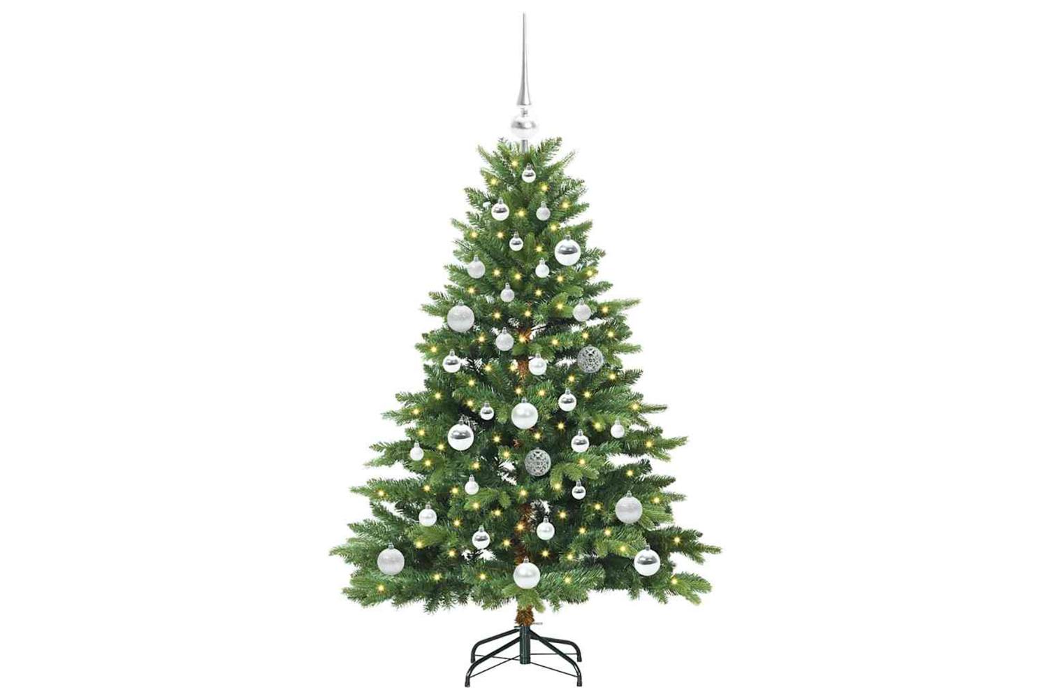 Vidaxl Artificial Christmas Tree With 150 Leds Green 120 Cm Pe And Pvc-3