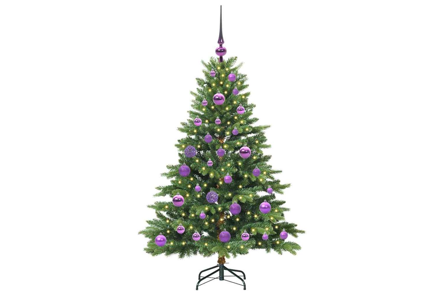 Vidaxl Artificial Christmas Tree With 150 Leds Green 120 Cm Pe And Pvc-3