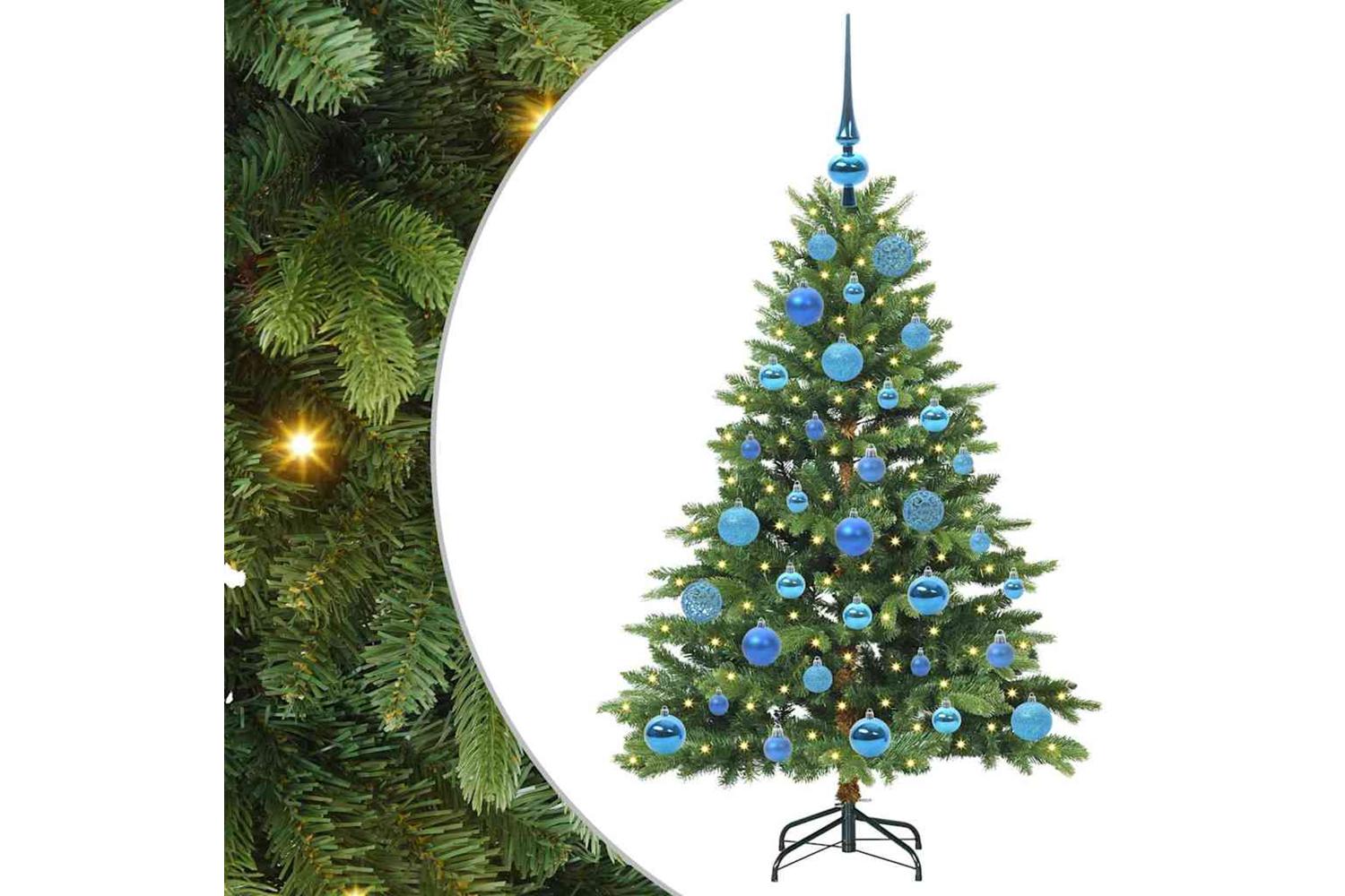 Vidaxl Artificial Christmas Tree With 150 Leds Green 120 Cm Pe And Pvc-2