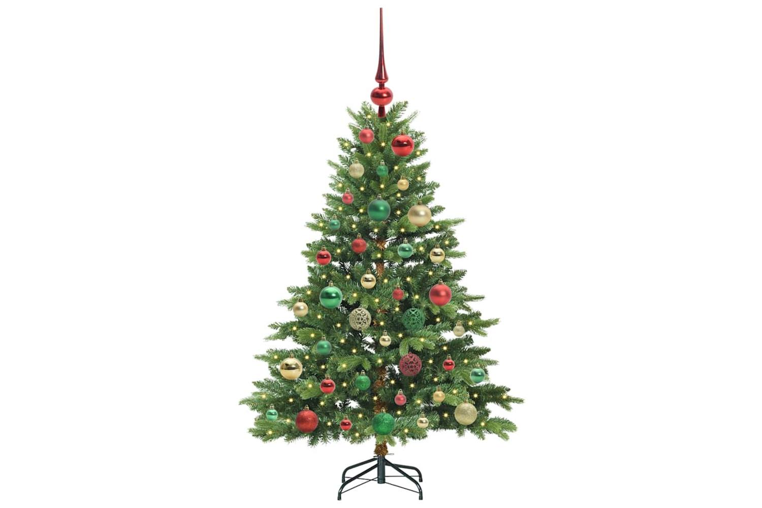 Vidaxl Artificial Christmas Tree With 150 Leds Green 120 Cm Pe And Pvc-3