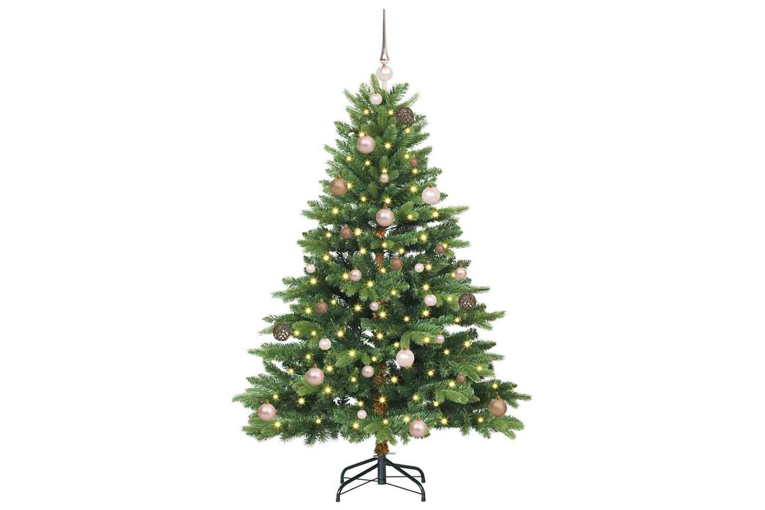 Vidaxl Artificial Christmas Tree With 150 Leds Green 150 Cm Pe And Pvc-3
