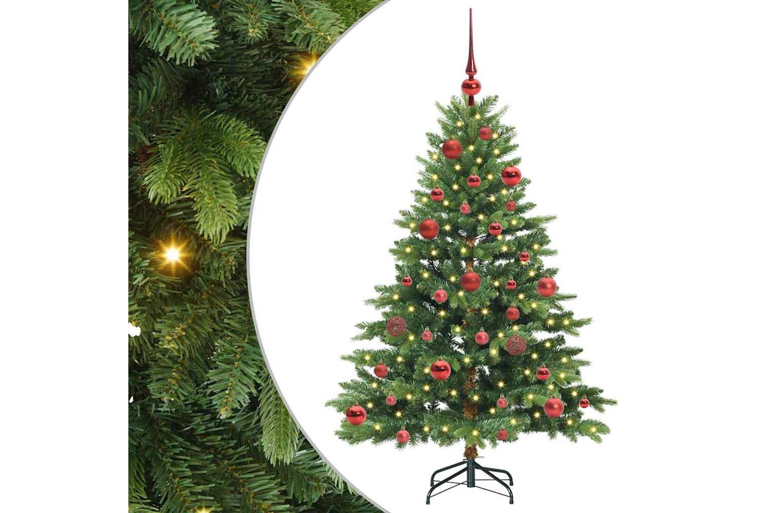 Vidaxl Artificial Christmas Tree With 150 Leds Green 150 Cm Pe And Pvc-2