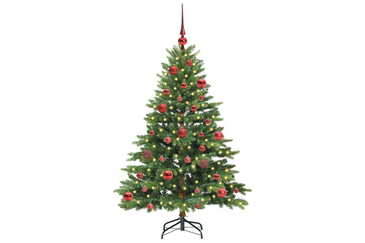 Vidaxl Artificial Christmas Tree With 150 Leds Green 150 Cm Pe And Pvc-3