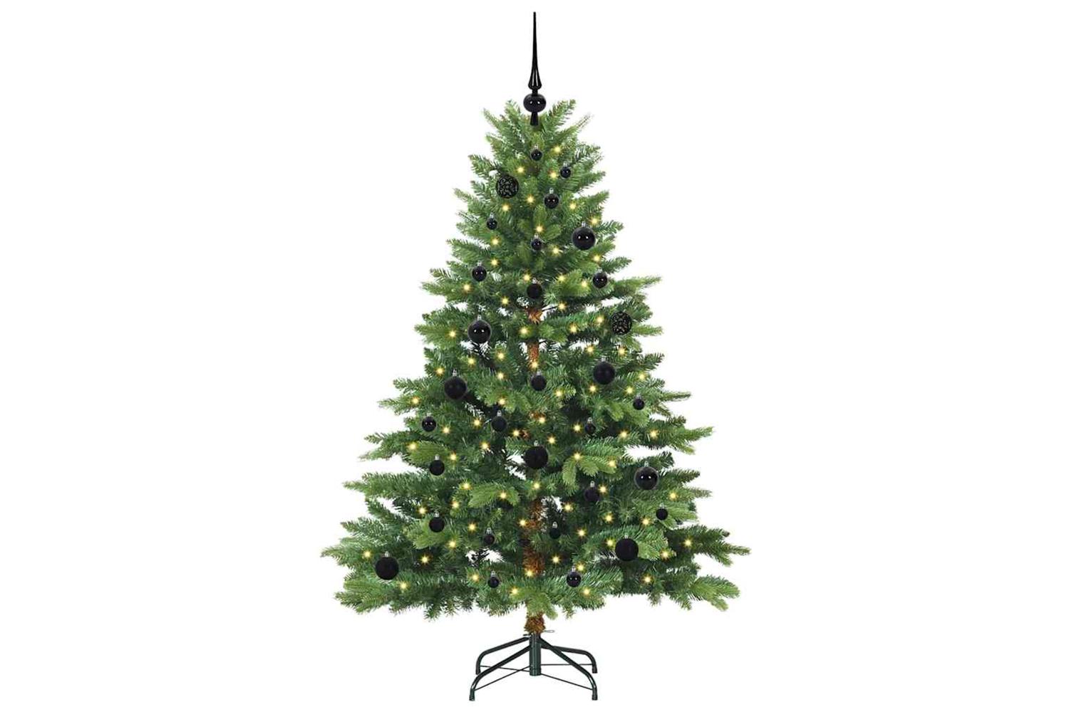 Vidaxl Artificial Christmas Tree With 150 Leds Green 150 Cm Pe And Pvc-3
