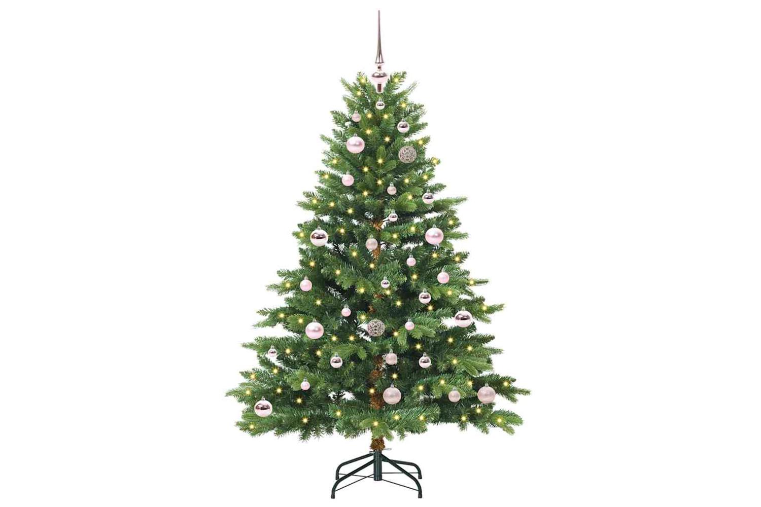 Vidaxl Artificial Christmas Tree With 150 Leds Green 150 Cm Pe And Pvc-2