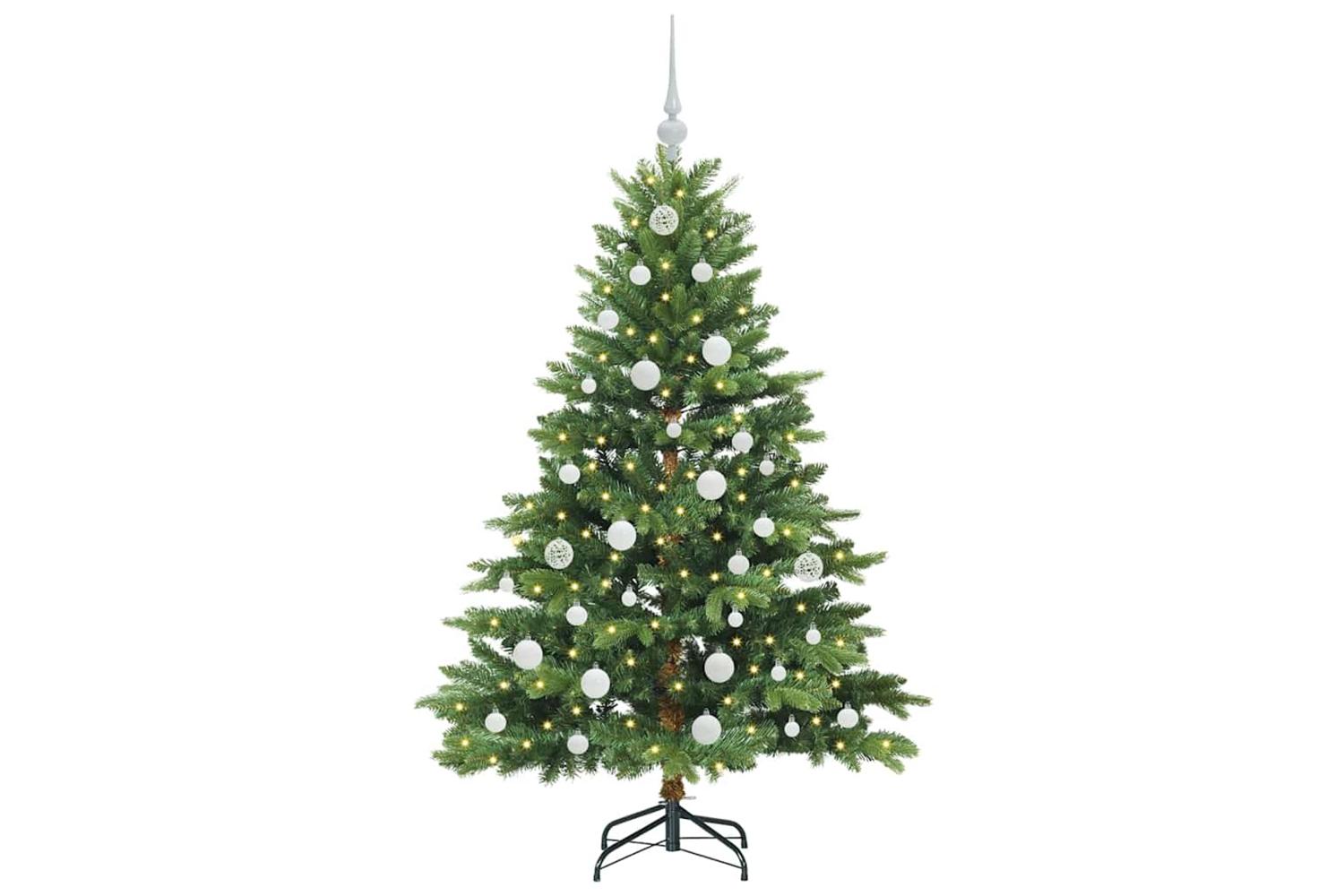 Vidaxl Artificial Christmas Tree With 150 Leds Green 150 Cm Pe And Pvc-3