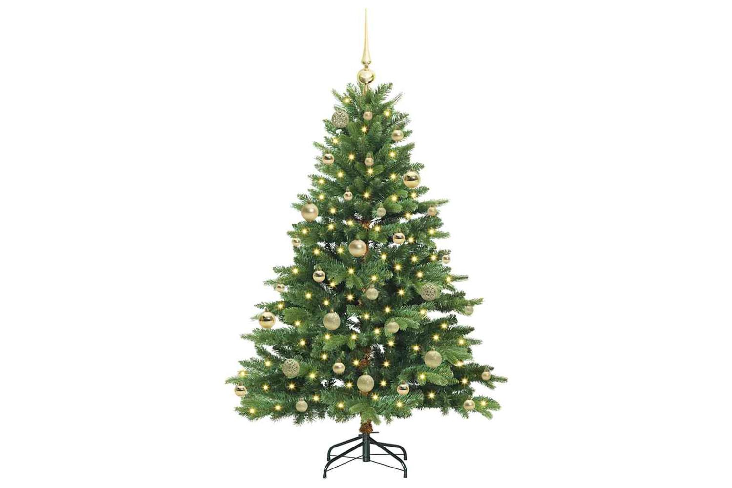 Vidaxl Artificial Christmas Tree With 150 Leds Green 150 Cm Pe And Pvc-3