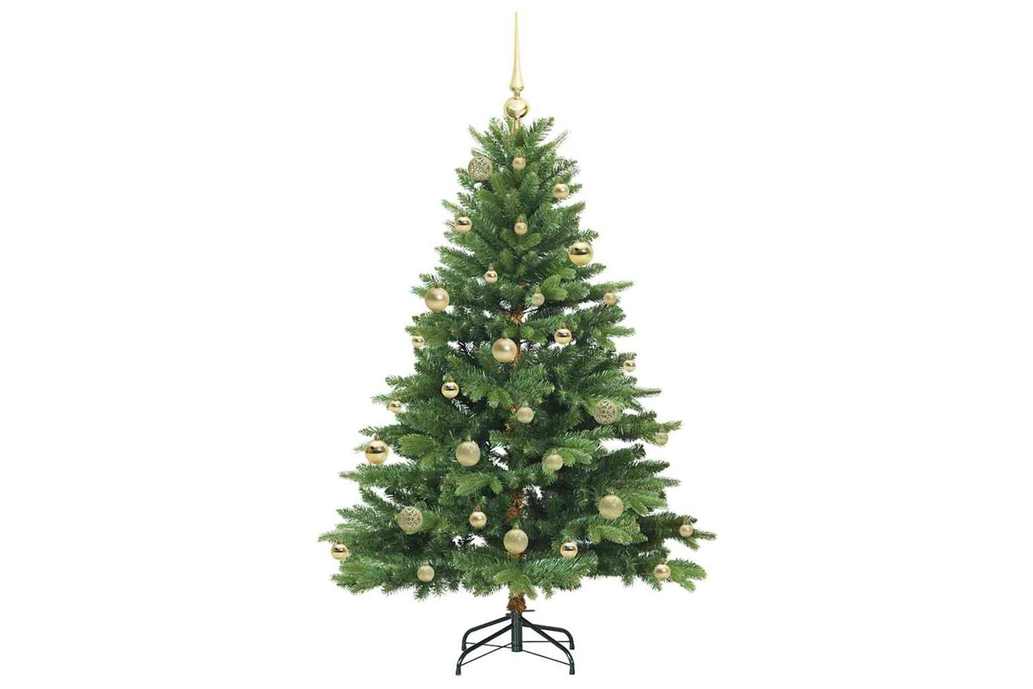Vidaxl Artificial Christmas Tree With 150 Leds Green 150 Cm Pe And Pvc-4