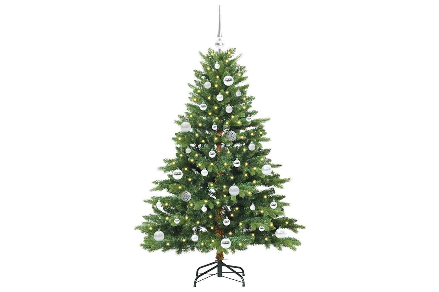 Vidaxl Artificial Christmas Tree With 150 Leds Green 150 Cm Pe And Pvc-3