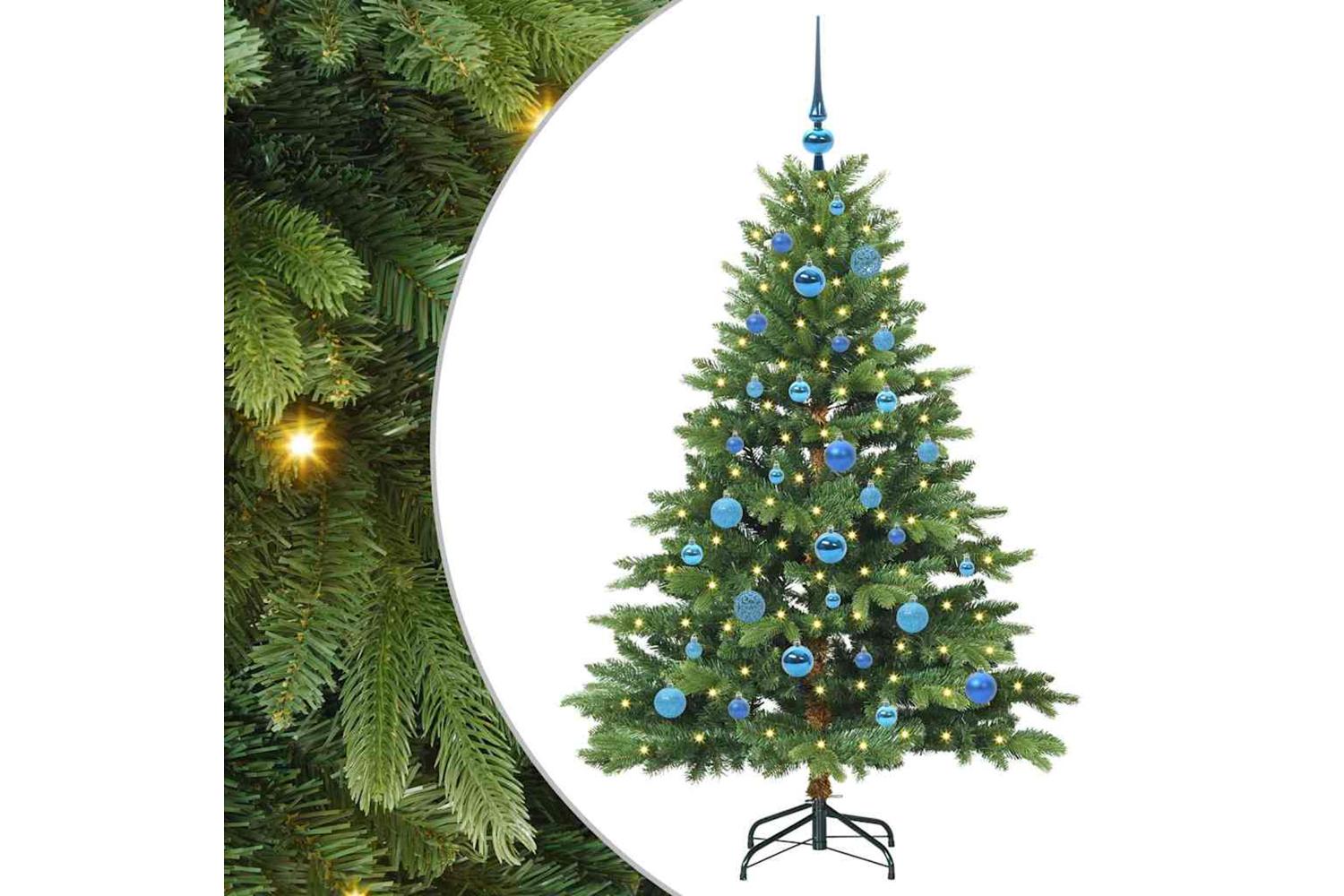Vidaxl Artificial Christmas Tree With 150 Leds Green 150 Cm Pe And Pvc