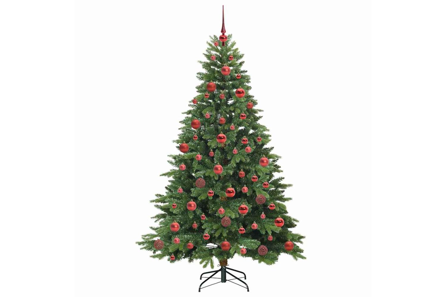 Vidaxl Artificial Christmas Tree With 300 Leds Green 180 Cm Pe And Pvc-4