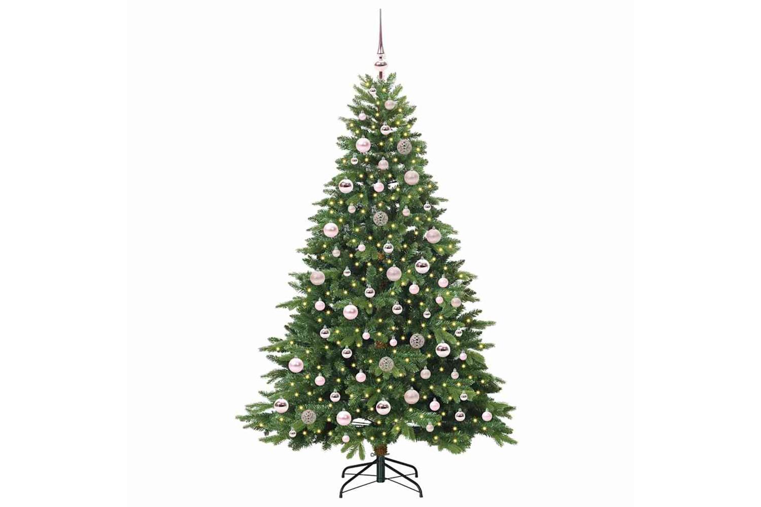 Vidaxl Artificial Christmas Tree With 300 Leds Green 180 Cm Pe And Pvc-3