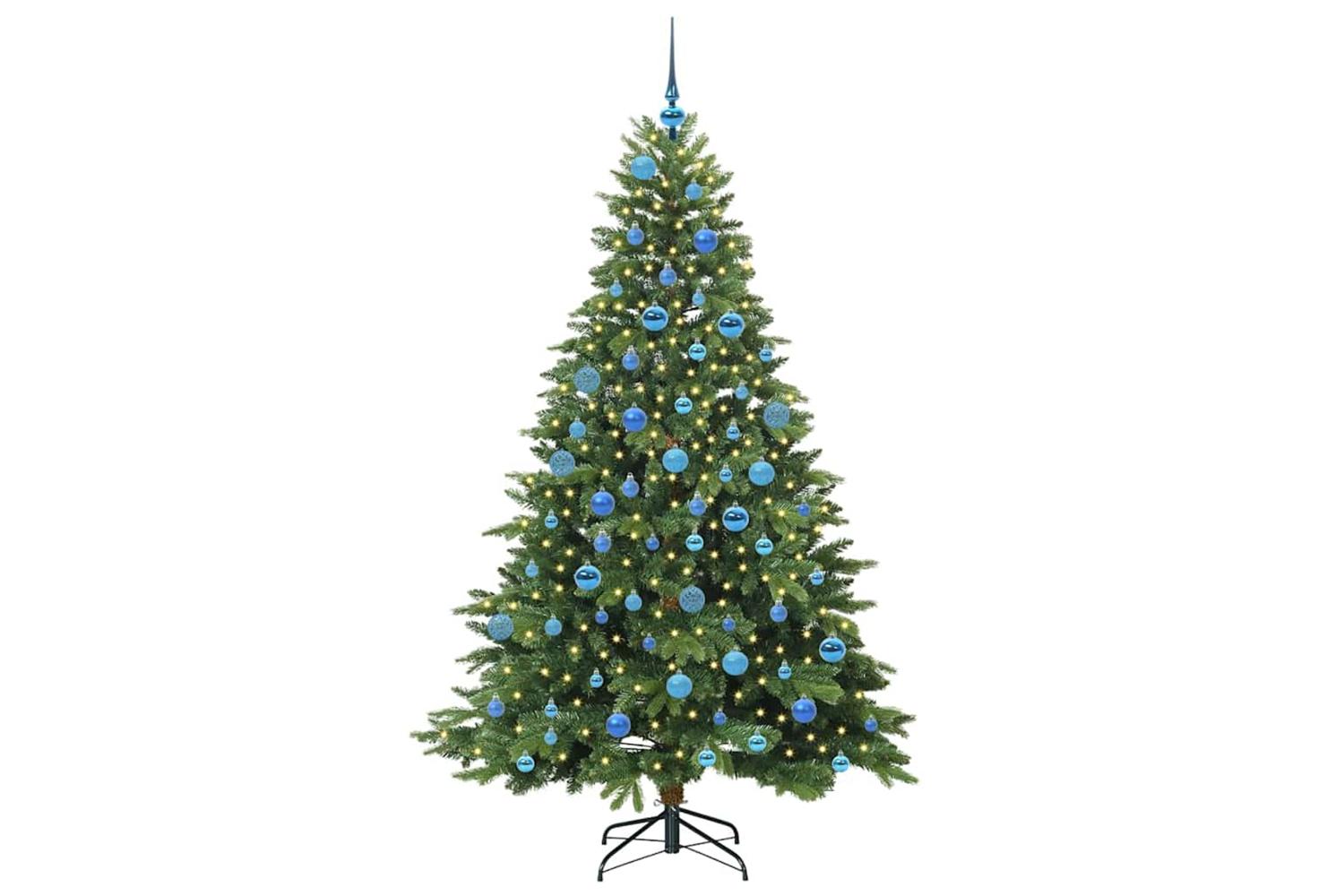 Vidaxl Artificial Christmas Tree With 300 Leds Green 180 Cm Pe And Pvc-3