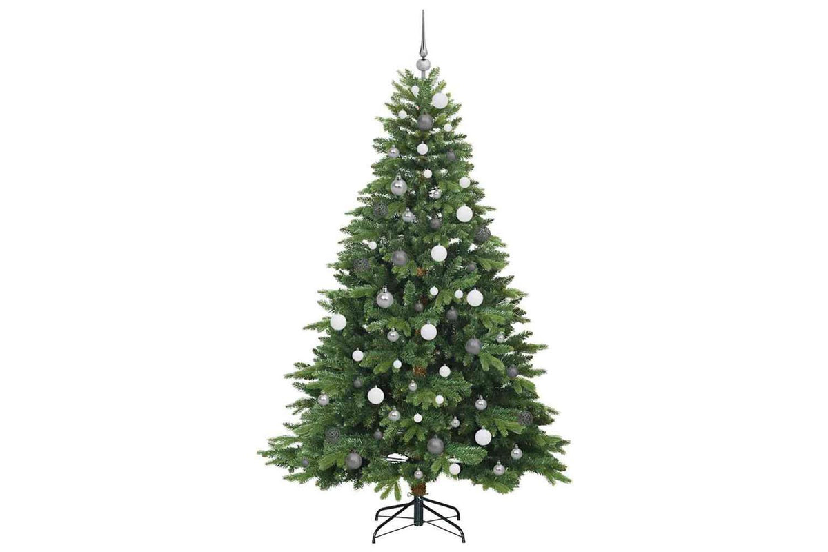 Vidaxl Artificial Christmas Tree With 300 Leds Green 210 Cm Pe And Pvc-4