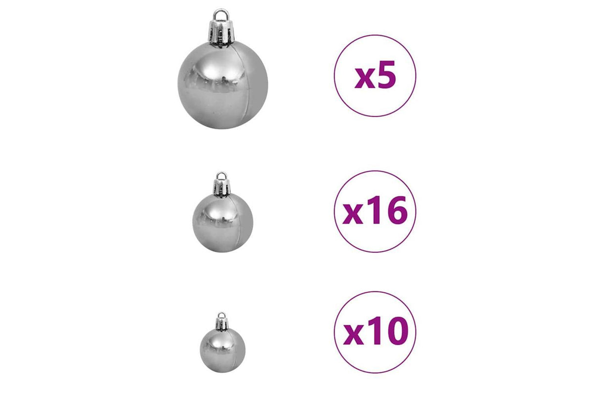 Vidaxl Artificial Christmas Tree With 300 Leds Green 210 Cm Pe And Pvc-8
