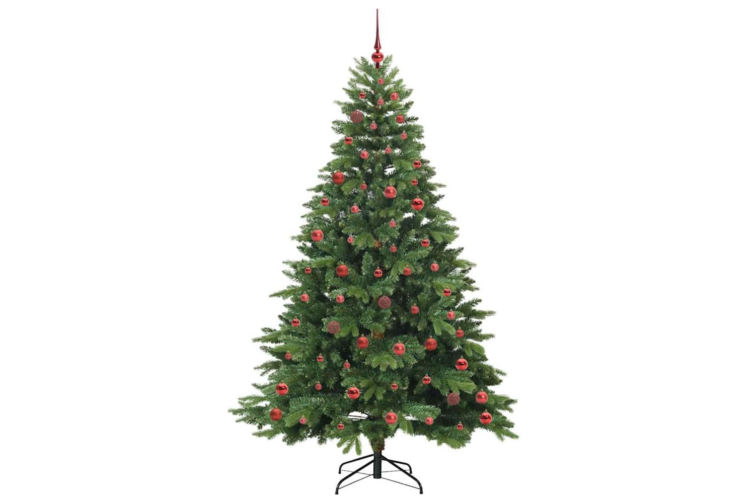 Vidaxl Artificial Christmas Tree With 300 Leds Green 210 Cm Pe And Pvc-4
